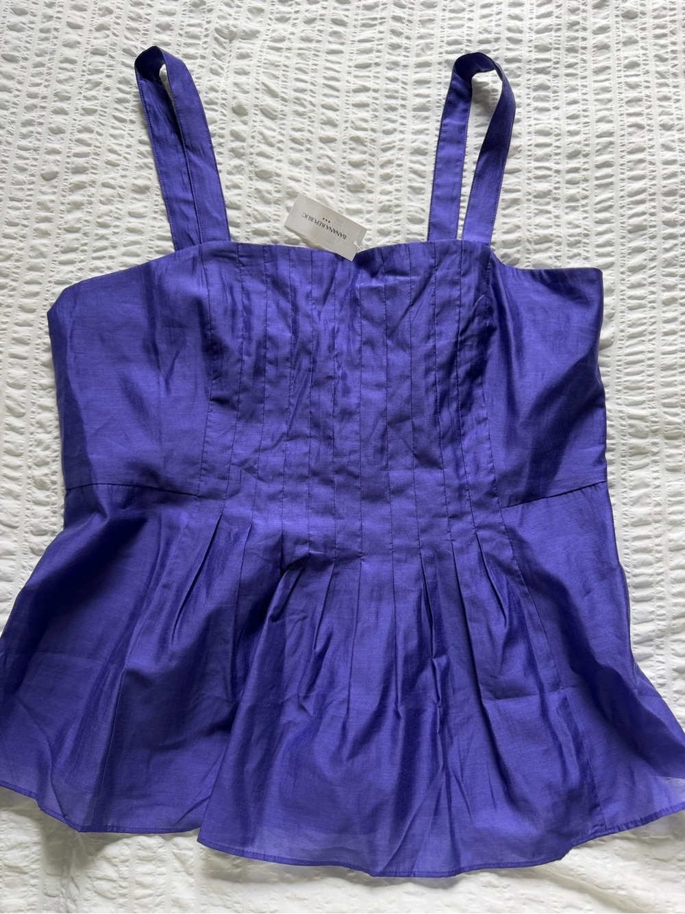 Banana Republic Purple Sleeveless Peplum Camisole